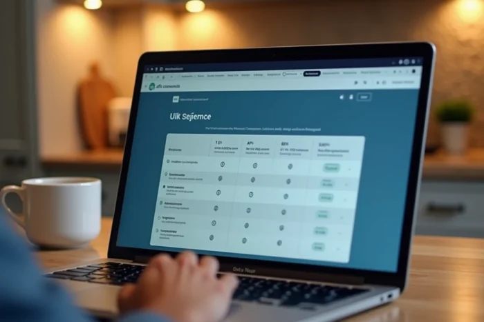 Écran d'ordinateur portable affichant des alternatives à Dirvox sur un site de comparaison de plateformes d'investissement